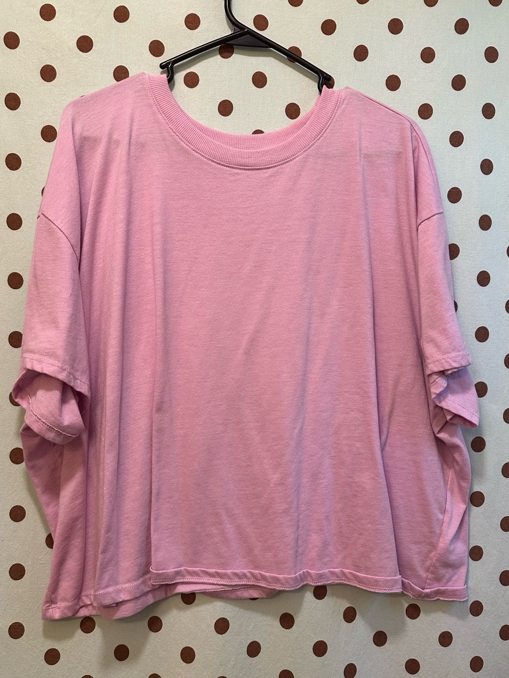 Torrid Signature Jersey Relaxed Crop Crew Tee, Orchid Pink, Size 3 (3X 22-24)